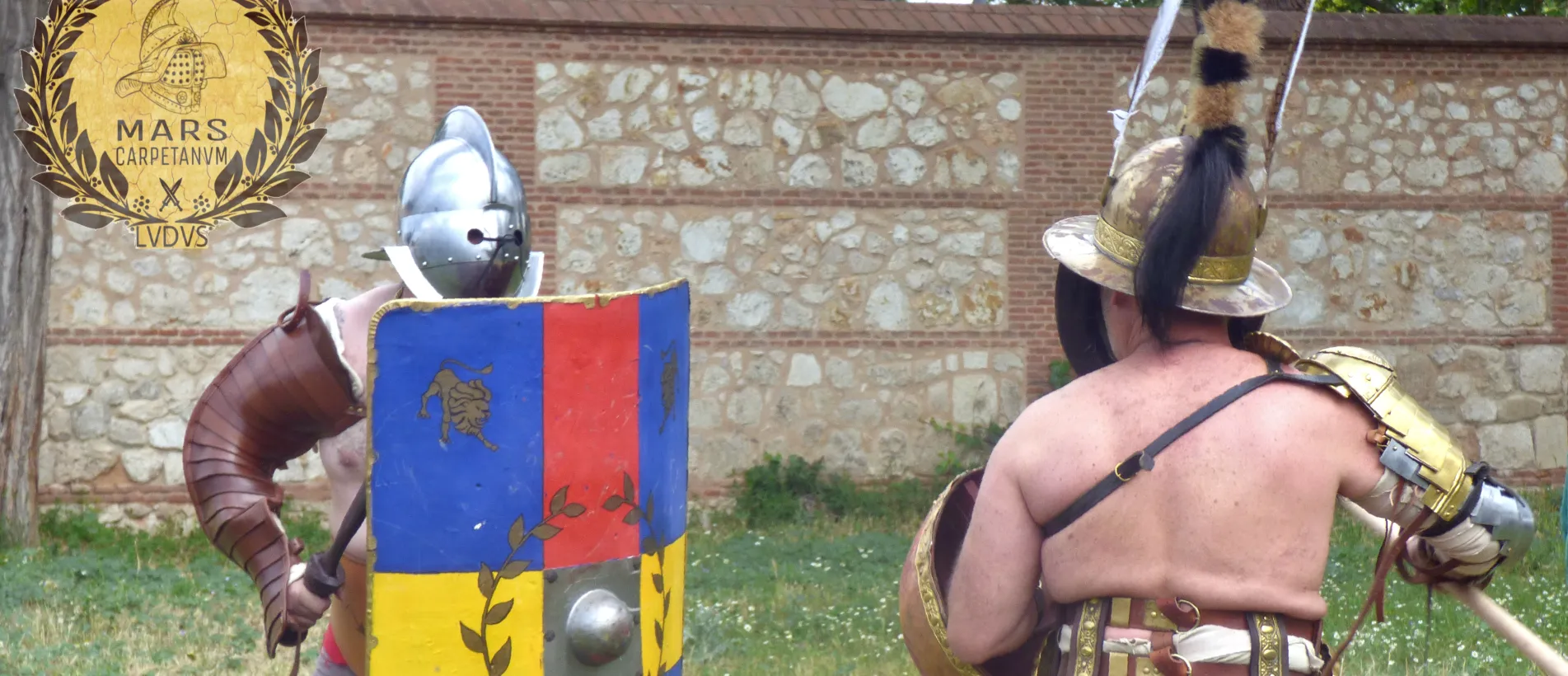 gladiadores entrenando